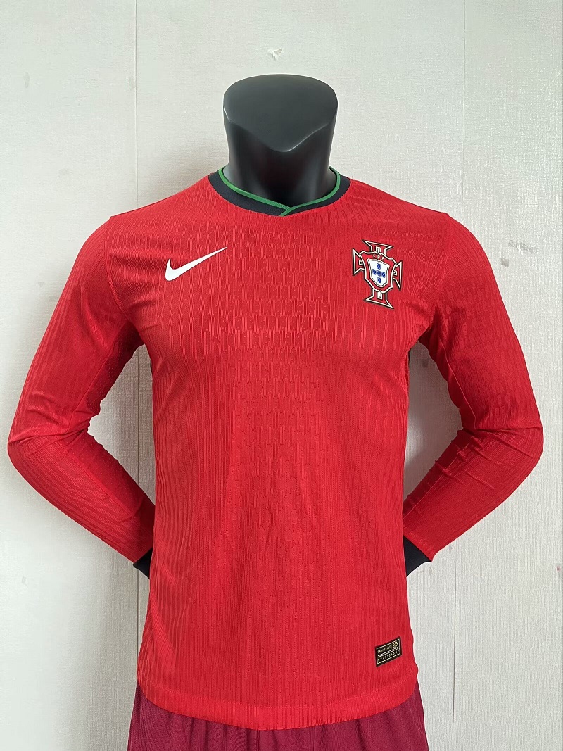 AAA Quality Portugal 2024 Euro Home Long Jersey(Player)